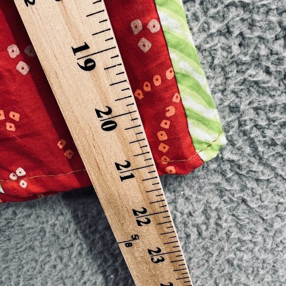 Ashley Taylor Patchwork Skirt Womens One‎ Size Red Boho Hippie Drawstring Cotton - Picture 10 of 10